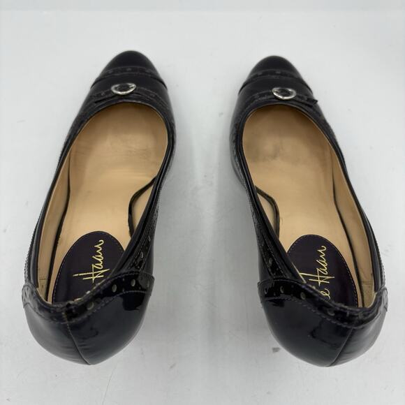 Cole Haan Heels Womens Size 8 B Brown‎ Pumps Block Buckle - Picture 5 of 10